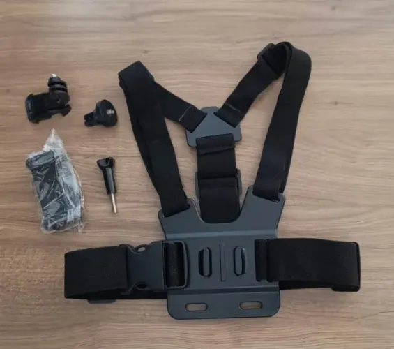 Suporte De Peito Ajustável Para Celular E Câmera GoPro Para Motocicleta E Bicicleta