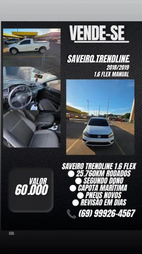 Volkswagen Saveiro Trendline 1.6 T.flex 8V 2019