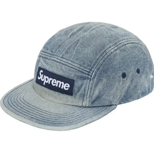 Boné Supreme Washed Chino Twill Camp Denim FW25-W1