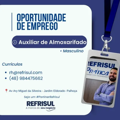 AUXILIAR ALMOXARIFADO COM EXPERIÊNCIA