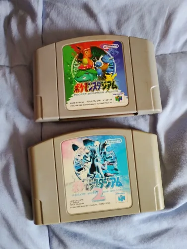 Pokémon Stadium 1 e 2 versão japonesa N64