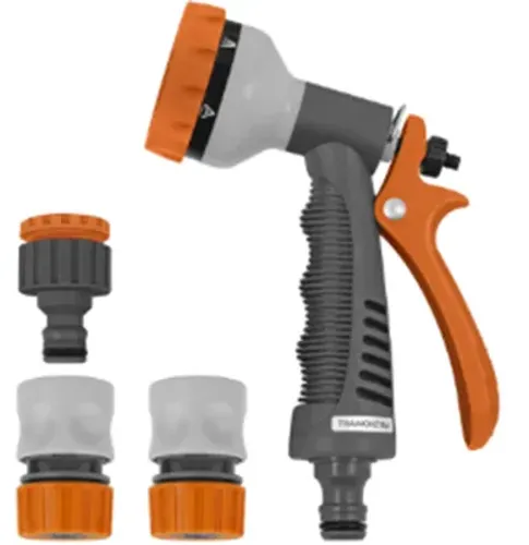 Conjunto de Irrigação 4 peças com Engates e Hidropistola Tramontina