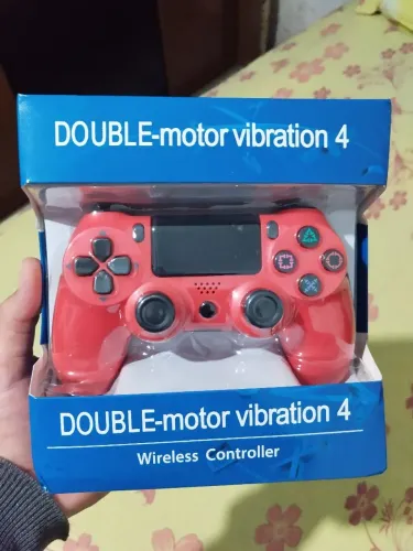 Controle Sem Fio Double-Motor Vibration 4 (Vermelho) - NOVO NA CAIXA! (Envio)<br>