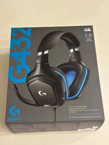 Headset gamer Logitech G432 novo lacrado