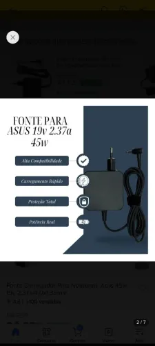 Adaptador Asus modelo KP-AS45A