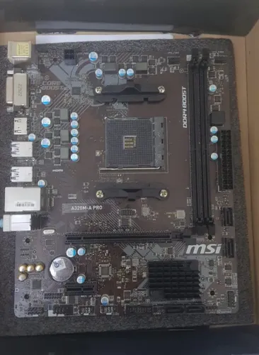Placa Mãe MSI A320M-A PRO AM4 Ryzen 3 5 7 9 Athlon DDR4 USADA!