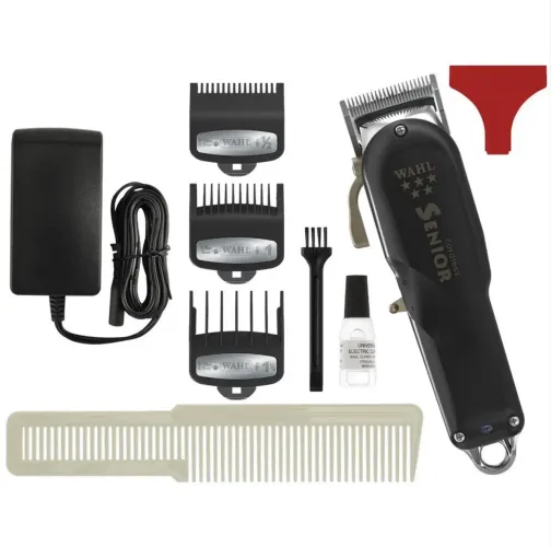 Maquina De Corte Profissional Senior Cordless Wahl Bivolt Preto