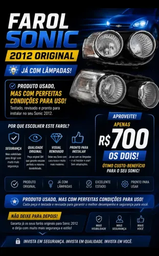 Farol Sonic 2012 original