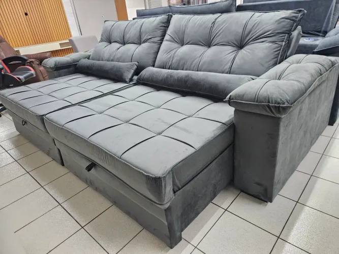 Sofá Retrátil e reclinável 2.90x1.80 Promoção 