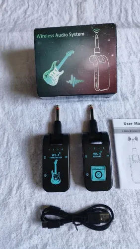 Transmissor Receptor Sem Fio WS-4 Para Instrumentos Músicas