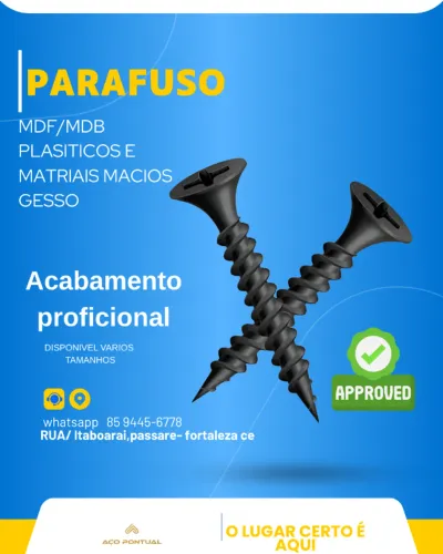 PARAFUSO DRYWA PONTA AGULHA 3,5X45 