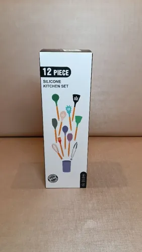 12 utensílios de cozinha de silicone