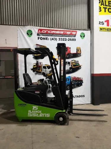 EMPILHADEIRA ELÉTRICA 1.500KG- BATERIA DE LÍTIO 24V