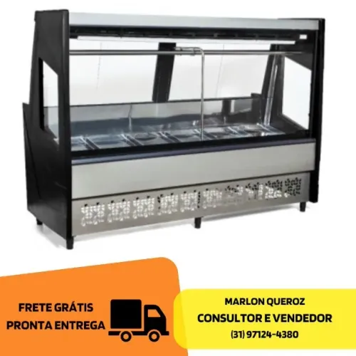 Balcão de Açougue 2 Metros Preto Polar 127v
