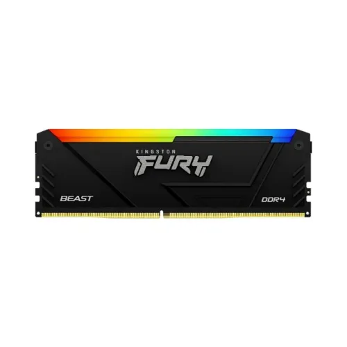 (NOVO) MEMORIA RAM KINGSTON FURY BEAST KF432C16BB2A/8 RGB DDR4 8GB 3200 MHZ DIMM
