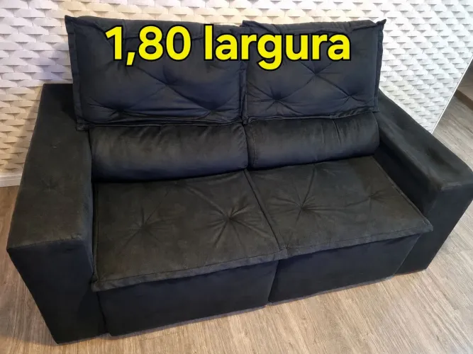 Sofa retrátil e reclinavel suede - 2 lugares