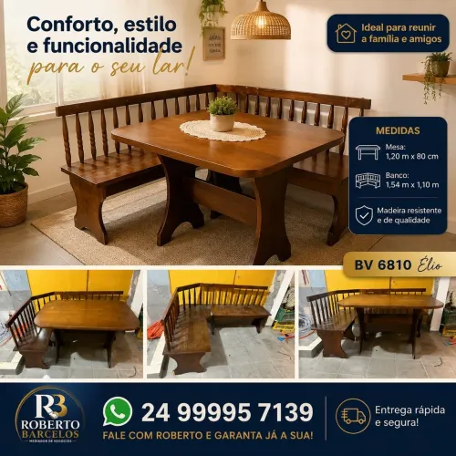 Mesa de canto alemão em madeira.