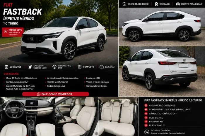 Fiat Fastback Impetus 200 T. AUT (hibrído) 2025