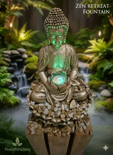 ? Fonte Buda Iluminada LED - 50cm ?