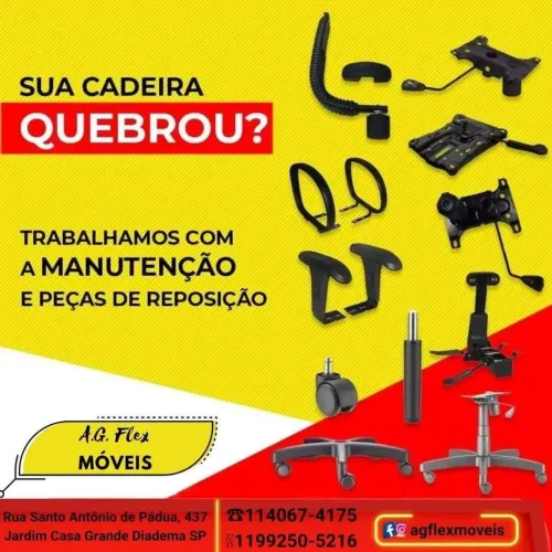 CONSERTO, MANUTENÇÃO E REFORMA DE CADEIRAS E POLTRONAS DE ESCRITÓRIO EM DIADEMA -SP