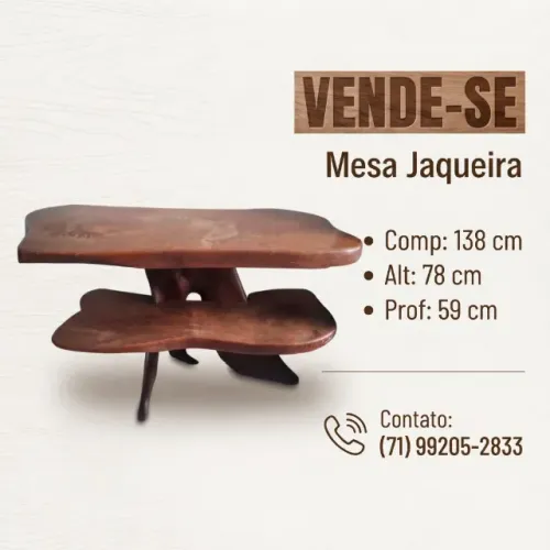 Mesa Jaqueira artesanal