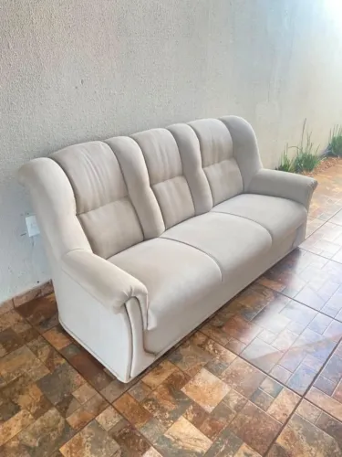 Lindo Sofá De Linho Tok & Stok