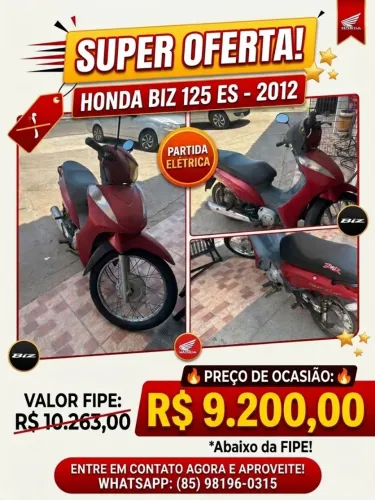 Venda Honda biz 125 es