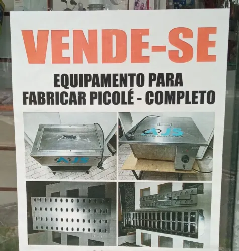 Vende-se equipamento para fabricar picolé