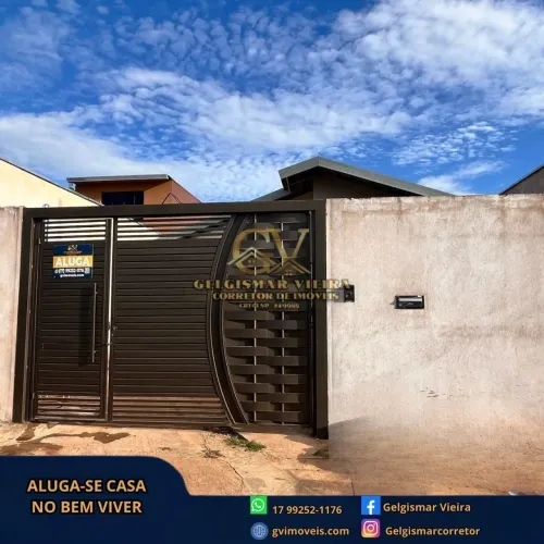 Casa com 2 Quarto(s) e 1 banheiro(s) para Alugar, 200 m² por R$ 1400 / Mês