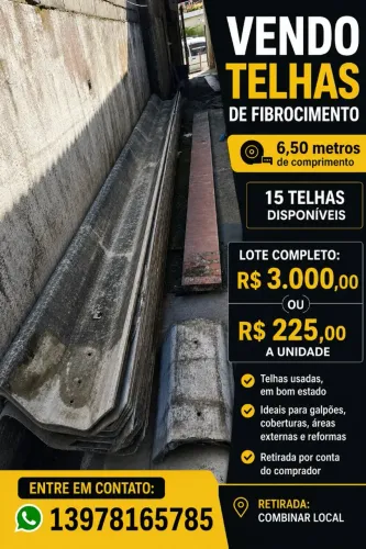 Telhas Brasilit 6.50 m