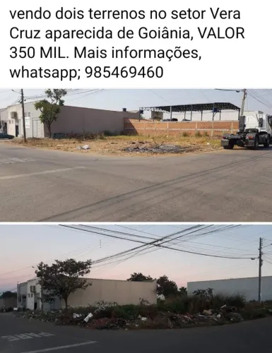 lote de esquina setor vera cruz- Aparecida de Goiânia