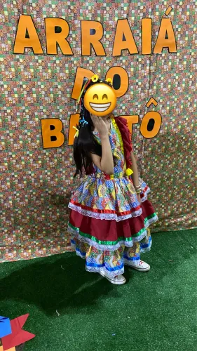 Vestido junino infantil