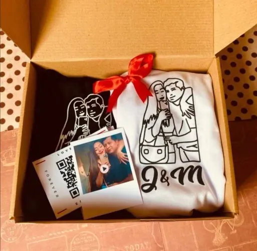 Kit de camisas personalizadas casal dia dos namorados