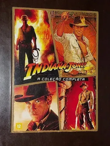 Dvd Box Indiana Jones Coleção Completa 4 Filmes-LACRADO