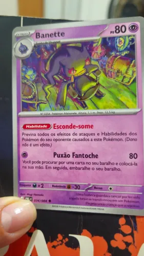 Carta de Pokémon banentte ilustrada