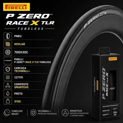 Pneu Pirelli Pzero Race x Tubeless 700x30 Kevlar