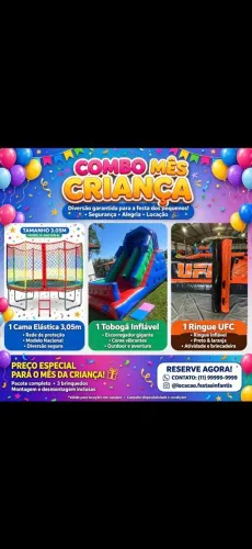 Aluguel de brinquedos infláveis