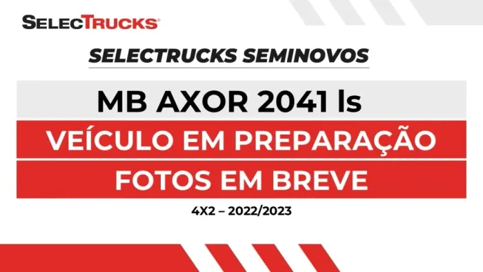 Mercedes-Benz Axor 2041 / 4x2 Ano 2022/2023 - Caminhão Usado Seminovo.
