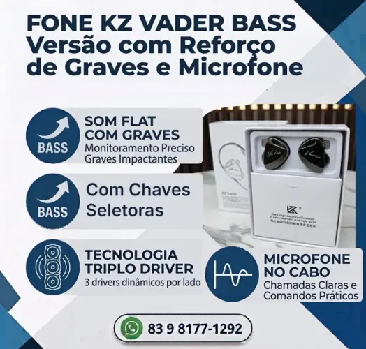 Fone KZ VADER BASS MIC