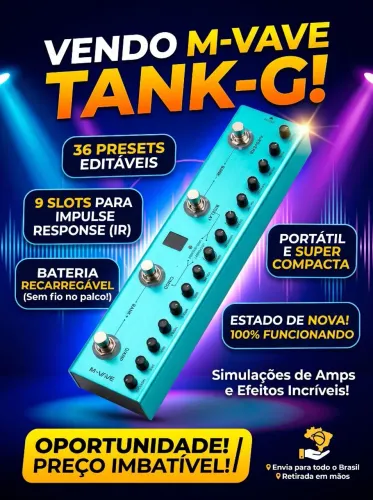 Pedal pedaleira guitarra M-Vave Tank G