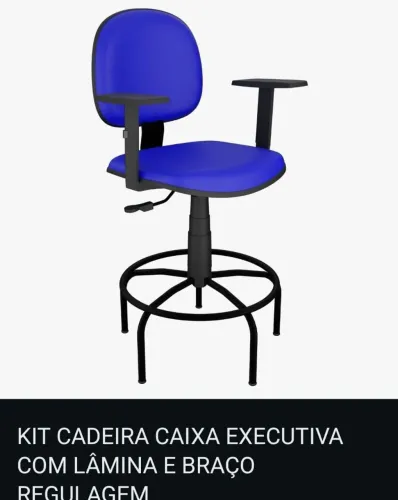 Cadeira giratória caixa várias cores pronta entrega