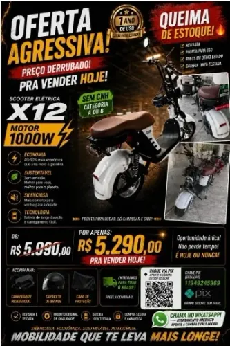 Scooter Elétrica Impecável!