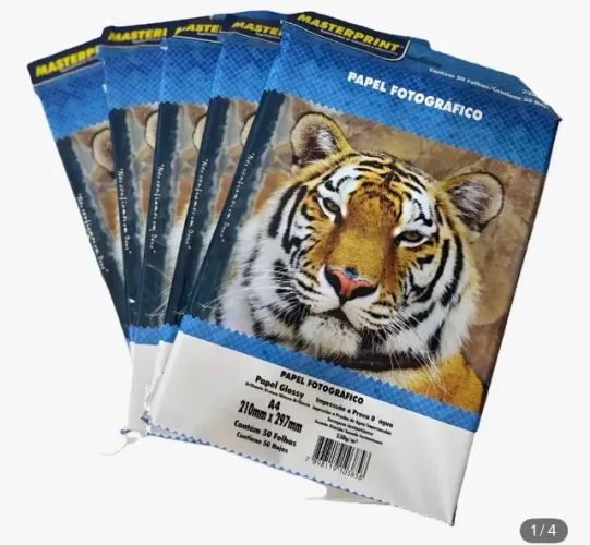 Papel 230g fotográfico Glossy paper brilhante 50folhas