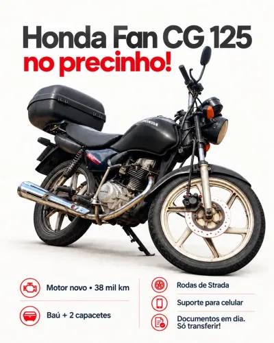 Honda CG 125 Fan 2006 | Motor NOVO