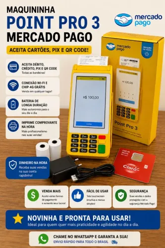 Maquina de cartao mercado pago pro3