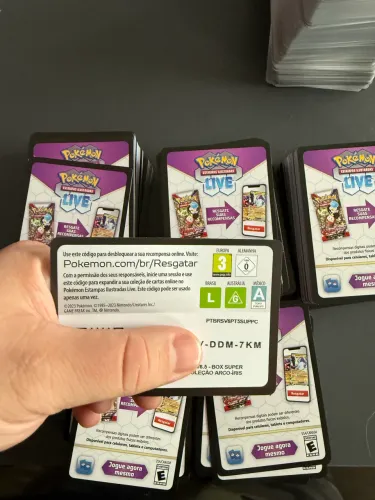 50 Código Pokémon Live promoção