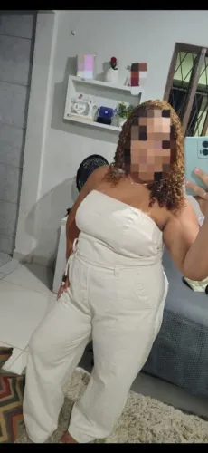 Macacão off-white jeans