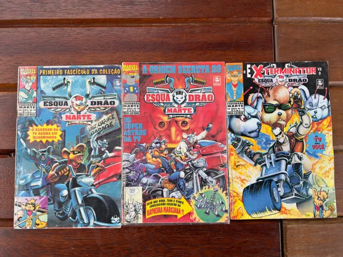 3 Quadrinhos Esquadrão Marte 1993