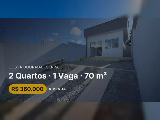 Casa com 2 Quartos em Costa Dourada - Ideal para sua primeira conquista!