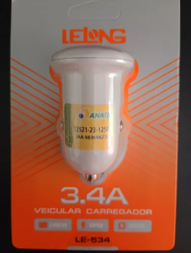 Carregador automotivo para celular ou iPhone 